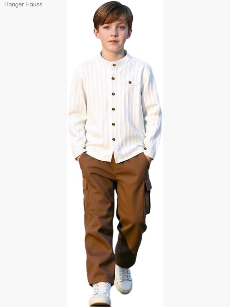 Boys 2 Piece Sweatshirt And Cargo Pants Set Ages 4-12
